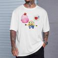 ミニオン Water Colorcotton Candy Bob Tシャツ 彼への贈り物