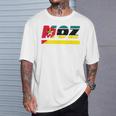 モザンビークデザイン。国旗付きモザンビーク衣装 Moz Tシャツ 彼への贈り物