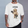 ラブラドールレトリバー 犬用筋肉トレーニング ダンベル付き Tシャツ 彼への贈り物