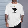 リトアニアの国旗、地図と国名リトアニア。 Tシャツ 彼への贈り物