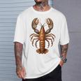 ロブスター ヒョウ ザリガニ ケイジャンフェスティバル 美学 長袖tシャツ Tシャツ 彼への贈り物