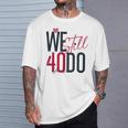 ロマンティックな結婚40周年 Wetill Do 40年 Tシャツ 彼への贈り物