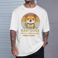 ヴィンテージ 面白い Baby Doge Millionaire Miner Baby Doge 長袖tシャツ Tシャツ 彼への贈り物