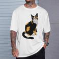 三毛猫ポートレート かわいい三毛猫 三毛猫好き Tシャツ 彼への贈り物