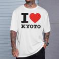 京都が大好き- I Love Kyoto Tシャツ 彼への贈り物