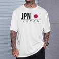 日本国旗 日本の国コード Jpnports Games アスリート Tシャツ 彼への贈り物
