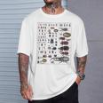 昆虫コレクション種ヴィンテージバグチャート昆虫学 Tシャツ 彼への贈り物