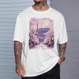 東京 日本 桜 夜景 お土産 Tシャツ 彼への贈り物