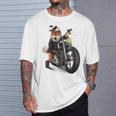 柴犬 いばけん 犬 バイク バイカー Tシャツ 彼への贈り物