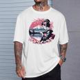 桜 さくら 芸者 富士山 日本のグラフィック Tシャツ 彼への贈り物