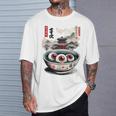 浮世絵ジャパン オカルトホラー ハロウィン 妖怪ラーメン エステ Tシャツ 彼への贈り物