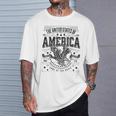 米国 アメリカン イーグル アメリカ国旗 パトリオット Usa バックプリント メンズ Tシャツ 彼への贈り物