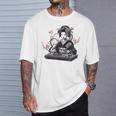 芸者 Dj 着物 和 美的 原宿 Tシャツ 彼への贈り物