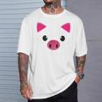 豚の顔 ハロウィン ティーカップ 豚 コスチューム ギフト Tシャツ 彼への贈り物