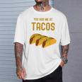 面白いタコス You Had Me At Tacos かわいい 愛らしいタコス フード Tシャツ 彼への贈り物