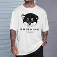 黒柴ちびちゃん かわいい柴犬 Tシャツ 彼への贈り物