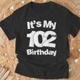 102歳の誕生日。It's My 102歳の誕生日 102歳の誕生日 Tシャツ 高齢者への贈り物
