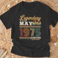 1975年5月生まれ 50年 ヴィンテージ 誕生日プレゼント Tシャツ 高齢者への贈り物