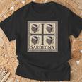 4 森 サルデーニャ 旗 サルデーニャ ギフト ローマ風 Tシャツ 高齢者への贈り物