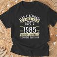 40 Años Cumpleaños Hombre Las Leyendas Nacen En Agosto 1985 Camiseta unisex Regalos para ancianos