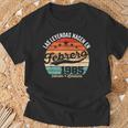 40 Años Cumpleaños Las Leyendas Nacen En Febrero De 1985 Camiseta unisex Regalos para ancianos