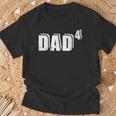 4ªez Papá Padre De 4 Hijos Anuncio De Bebé Camiseta unisex Regalos para ancianos