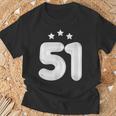 51 歳の誕生日番号 51 バルーン 51 歳の誕生日 Tシャツ 高齢者への贈り物
