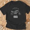 60 歳の誕生日男性オートバイ バイクに乗る人 1965 Tシャツ 高齢者への贈り物