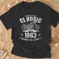 61歳の誕生日 男性 オートバイ バイカー 1963 Tシャツ 高齢者への贈り物