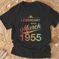 70Th Birthday 1955年3月生まれ 70歳 ヴィンテージ Tシャツ 高齢者への贈り物