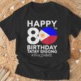 80歳の誕生日おめでとうタテイ・ディゴン・ドゥテルテ Prrd フリー・ドゥテルテ Tシャツ 高齢者への贈り物