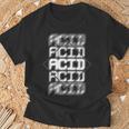 Acid House Trippy Blurry Techno Rave Edm ミュージックフェスティバル Tシャツ 高齢者への贈り物