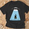 Alien Cat Abduction Ufo Cat Alien Abduction Tシャツ 高齢者への贈り物