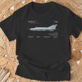 Avión De Combate Mig-21 Diseño De Avionesoviéticos De La Guerra Fría Camiseta unisex Regalos para ancianos