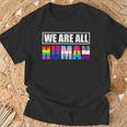 Bandera Arcoíris Todosomos Humanos Lgbt Orgullo Gay Camiseta unisex Regalos para ancianos