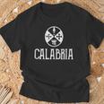 Bandera De Calabria Orgullo De Calabria In Mangas Camiseta unisex Regalos para ancianos