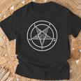 Baphomet De Pentagrama Para Hombre Diseño De Pentagrama Invertido In Mangas Camiseta unisex Regalos para ancianos