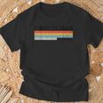 Barcelona España Intage De Rayas Gris -Adultos Manga Corta Camiseta unisex Regalos para ancianos