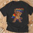 Bear I Lgbtq Flag I レインボー フラッグ I Gay Pride Tシャツ 高齢者への贈り物