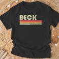 Beckurname 面白い レトロ ヴィンテージ 80年代 90年代 誕生日 再会 Tシャツ 高齢者への贈り物