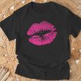 Besoexy Con Estampado De Labios Rosados Para Eseductoras Y Novias In Mangas Camiseta unisex Regalos para ancianos