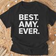Best Amy Ever 人気 誕生名 エイミーコスチューム Tシャツ 高齢者への贈り物