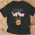 Best Friends Forever Beef Lover Pork Meat Bacon Burger Tシャツ 高齢者への贈り物