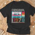 Best Ofintage 1978 45歳の誕生日ギフト メンズ カセット Tシャツ 高齢者への贈り物