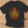 The Bigger The Bear The Better The Hug Camiseta unisex Regalos para ancianos