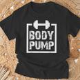 Body Pump Fitness Motivation ボディビルディングジムシャツ Tシャツ 高齢者への贈り物