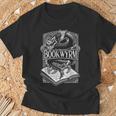 Book Wyrm Bookwyrm ドラゴンリーディングラバー アンティーク調 Tシャツ 高齢者への贈り物