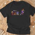 Born To Run マラソンランナー スポーツ カラフルtシャツ Tシャツ 高齢者への贈り物