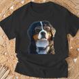 Boyero De Berna Con Gafas Deol Perro Dulce Camiseta unisex Regalos para ancianos