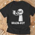 Brain Rot シャツ Word Of The Yeartickman Brainrot Tシャツ 高齢者への贈り物
